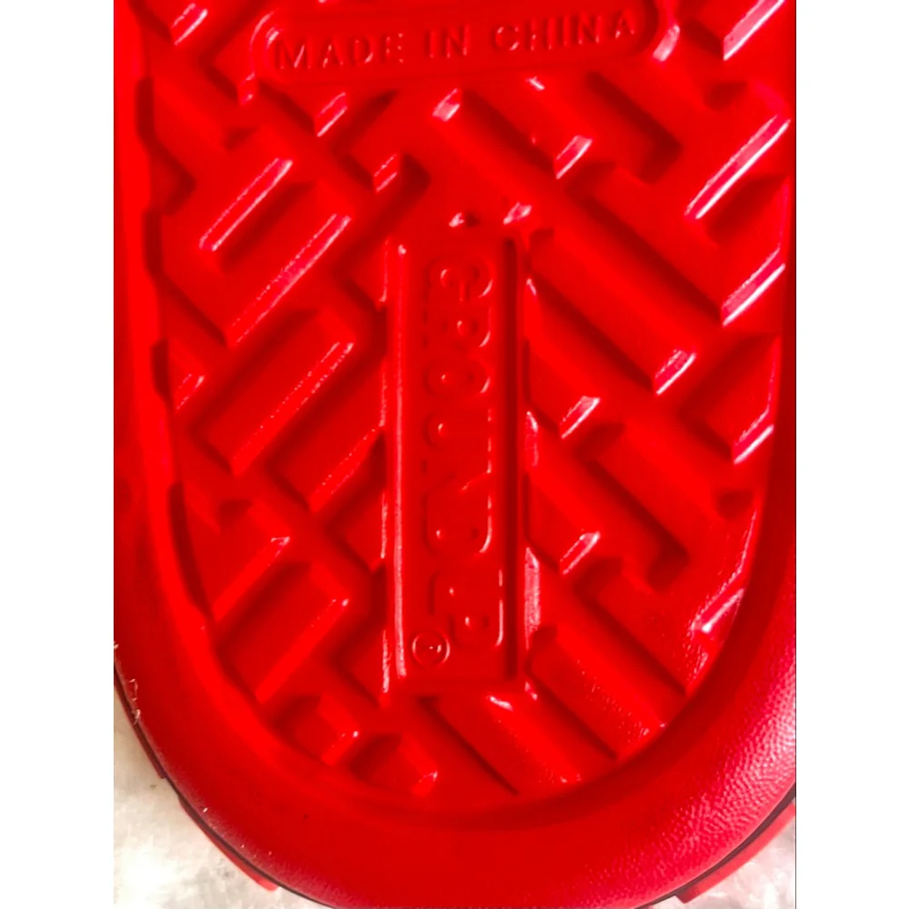 NWT Doritos Flamin' Hot Men`s Ground Up Comfort Slide Sandal Shoes Orange Size 8